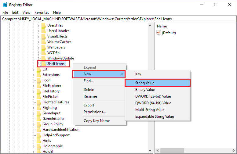 create string value